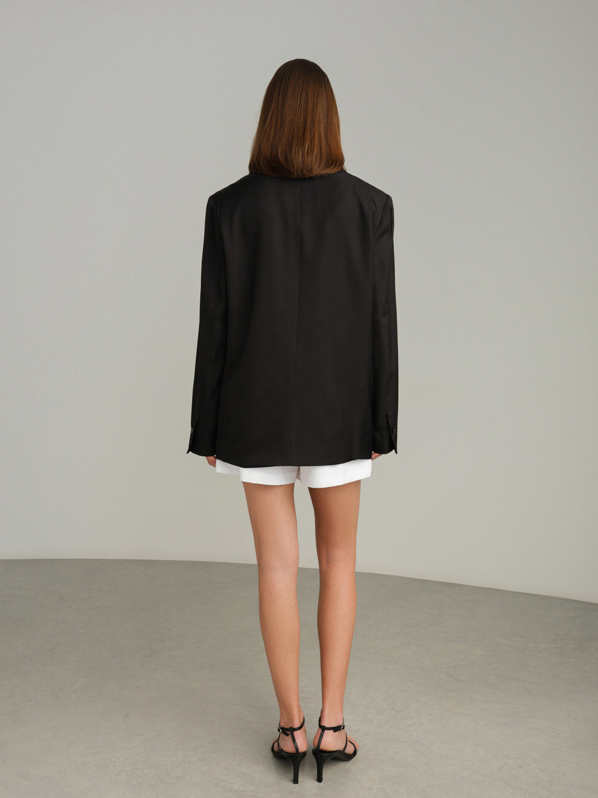 Schwarzer Boyfriend-Blazer
