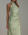 Green Halter Dress