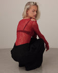 Spitzentop Scarlet Veil
