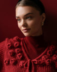 Basic Red Turtleneck