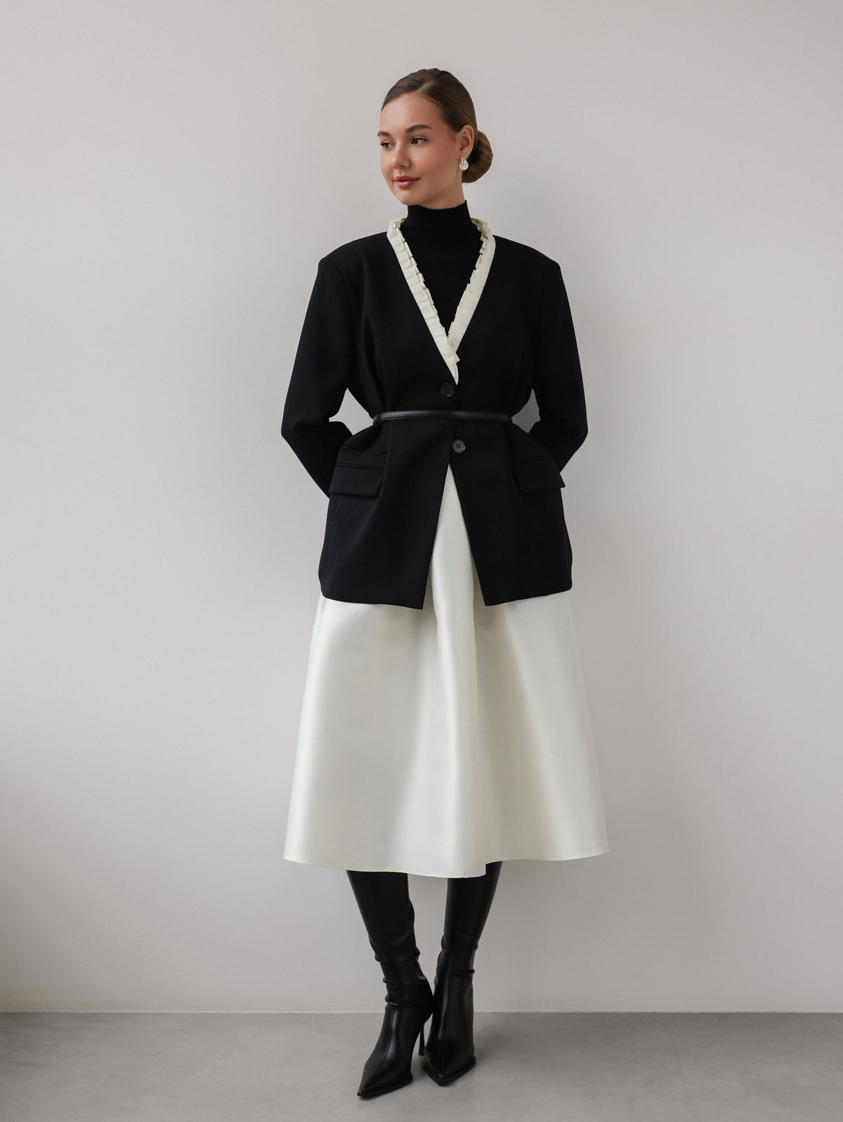 Giacca con rouches Black Swan