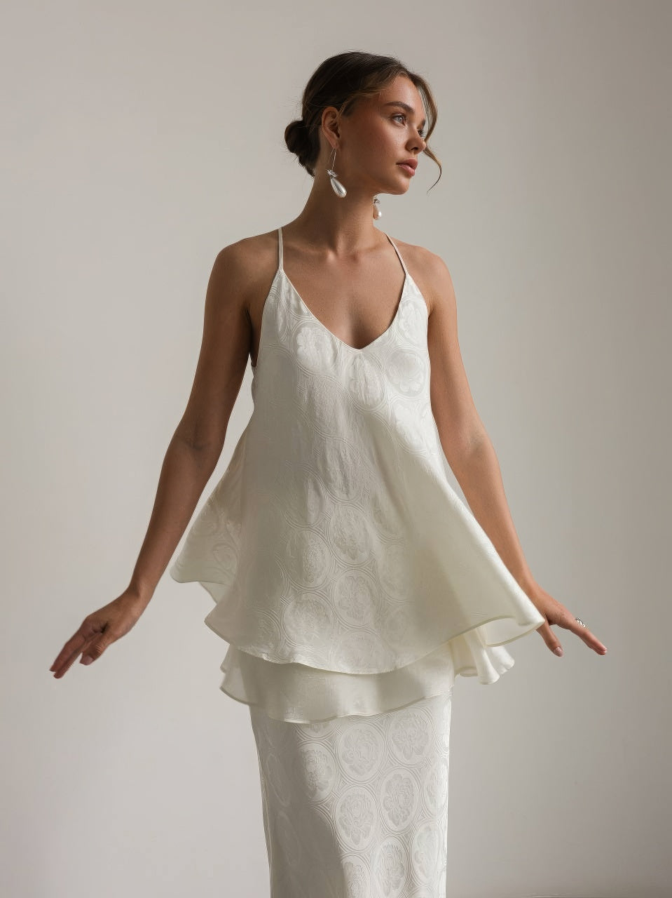 Jacquard-Set Pearl Wave