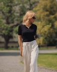 Milky Pleated Trousers