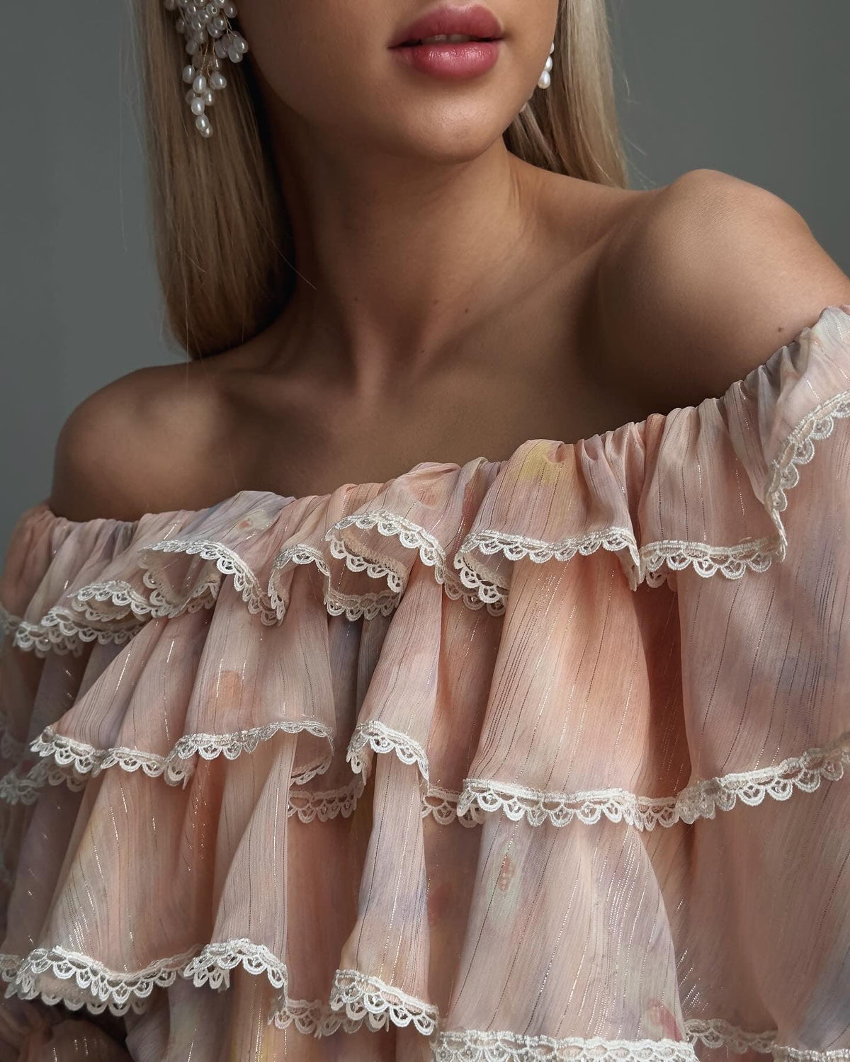Romantic Ruffled Blouse - Maelle Paris