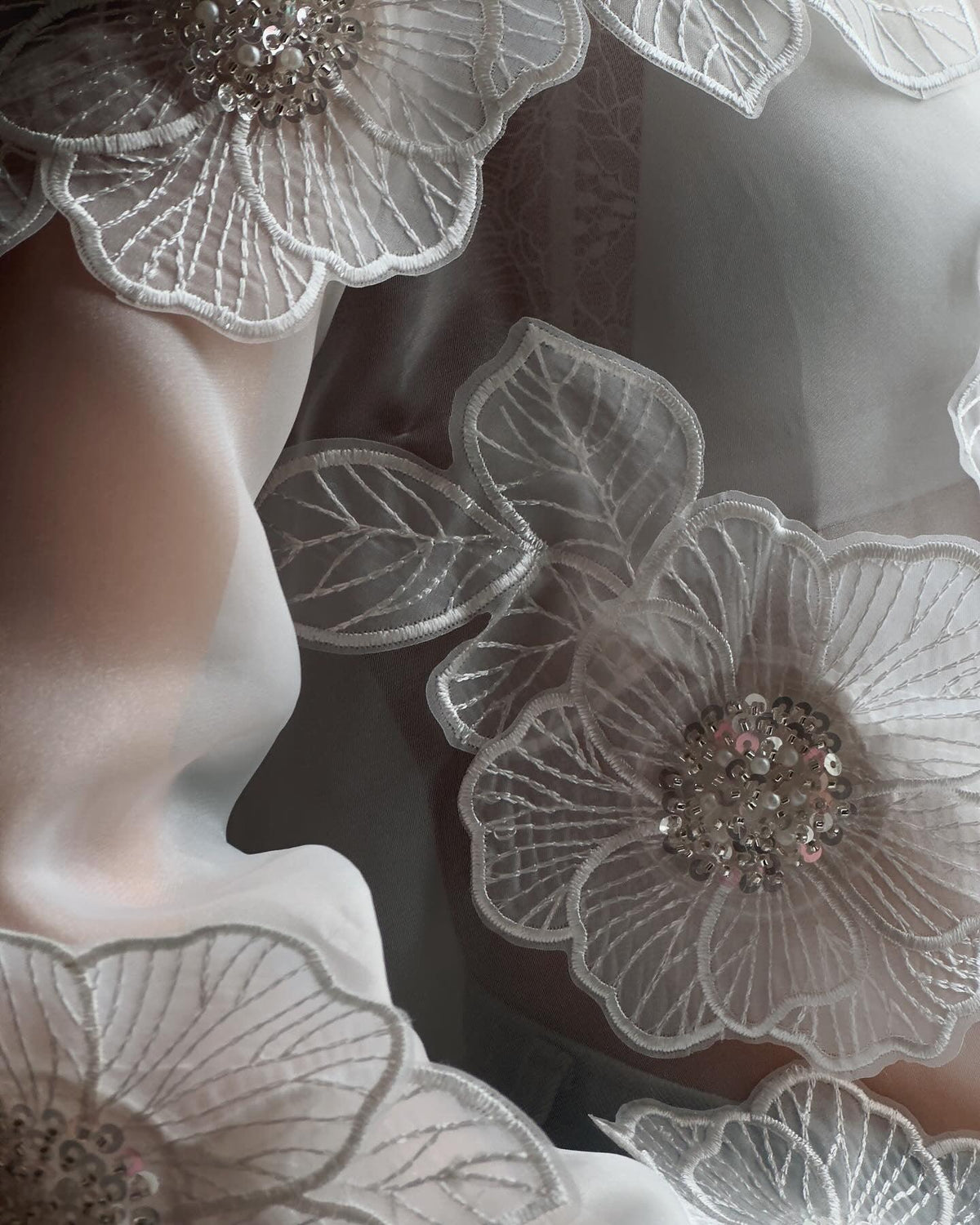 Floral Embroidered Sheer Blouse - Maelle Paris