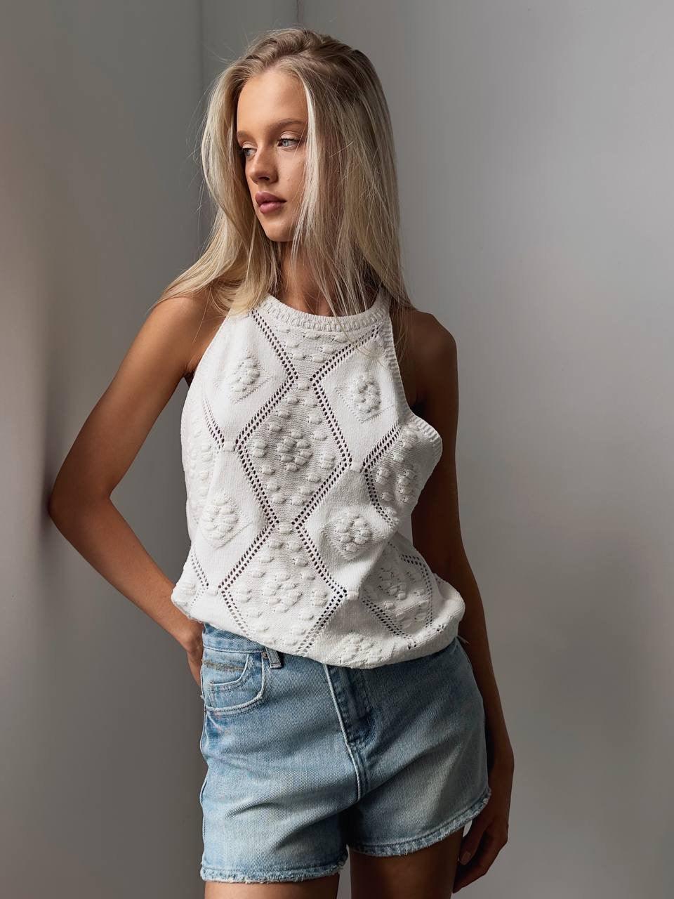 Elegant Knit Blouse - Maelle Paris