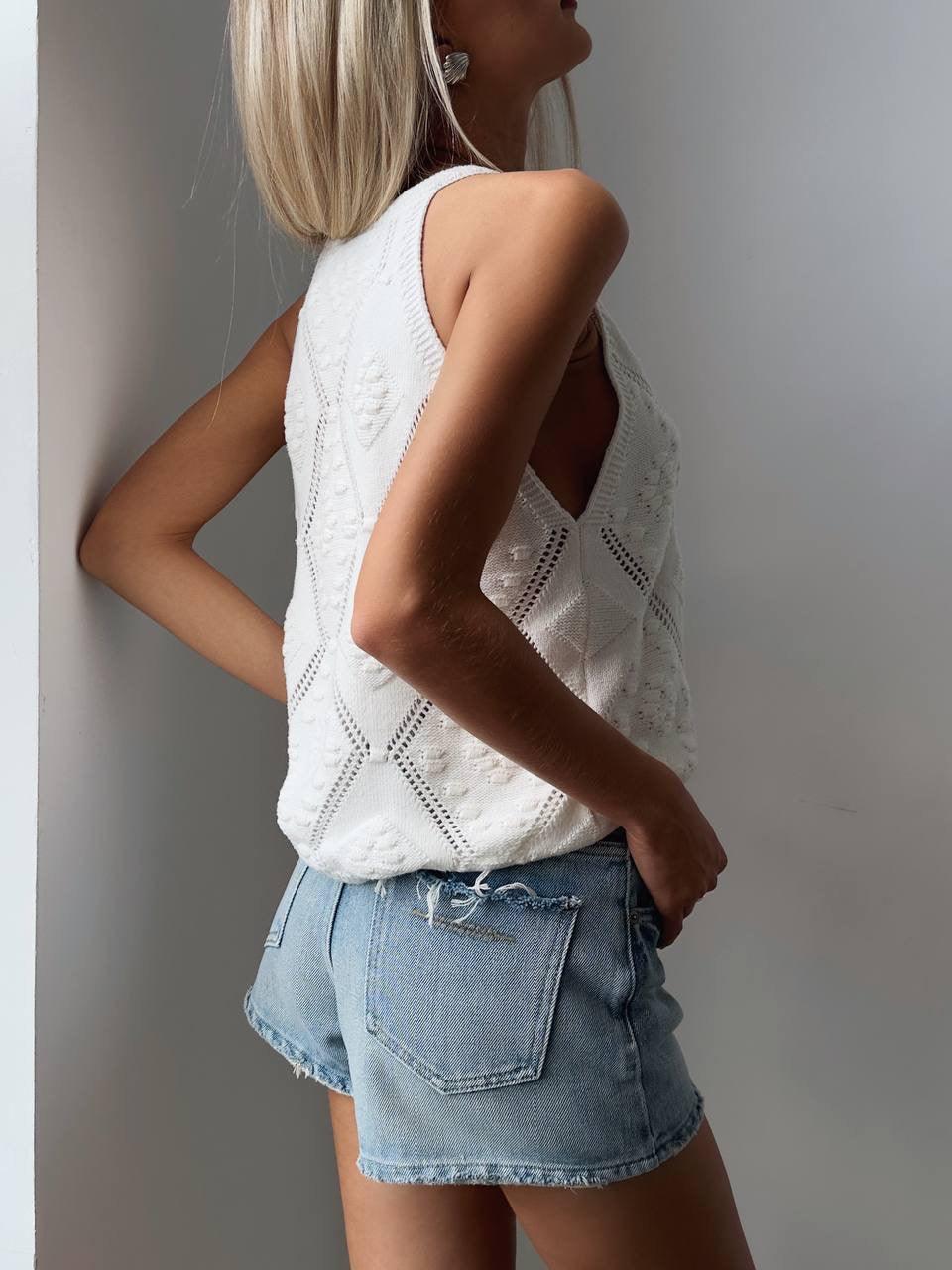 Elegant Knit Blouse - Maelle Paris