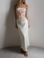 Falda larga blanca