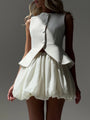Gilet bianco elegante