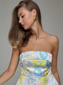 Top bustier multicolore