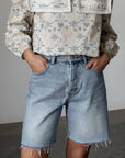 Baumwollbluse mit Blumenmuster