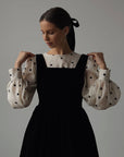 Blusa de lunares con mangas globo