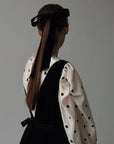 Blusa de lunares con mangas globo