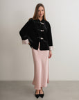 Noir Silk Charm Jacket