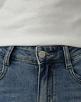 Jeans a zampa in denim slavato