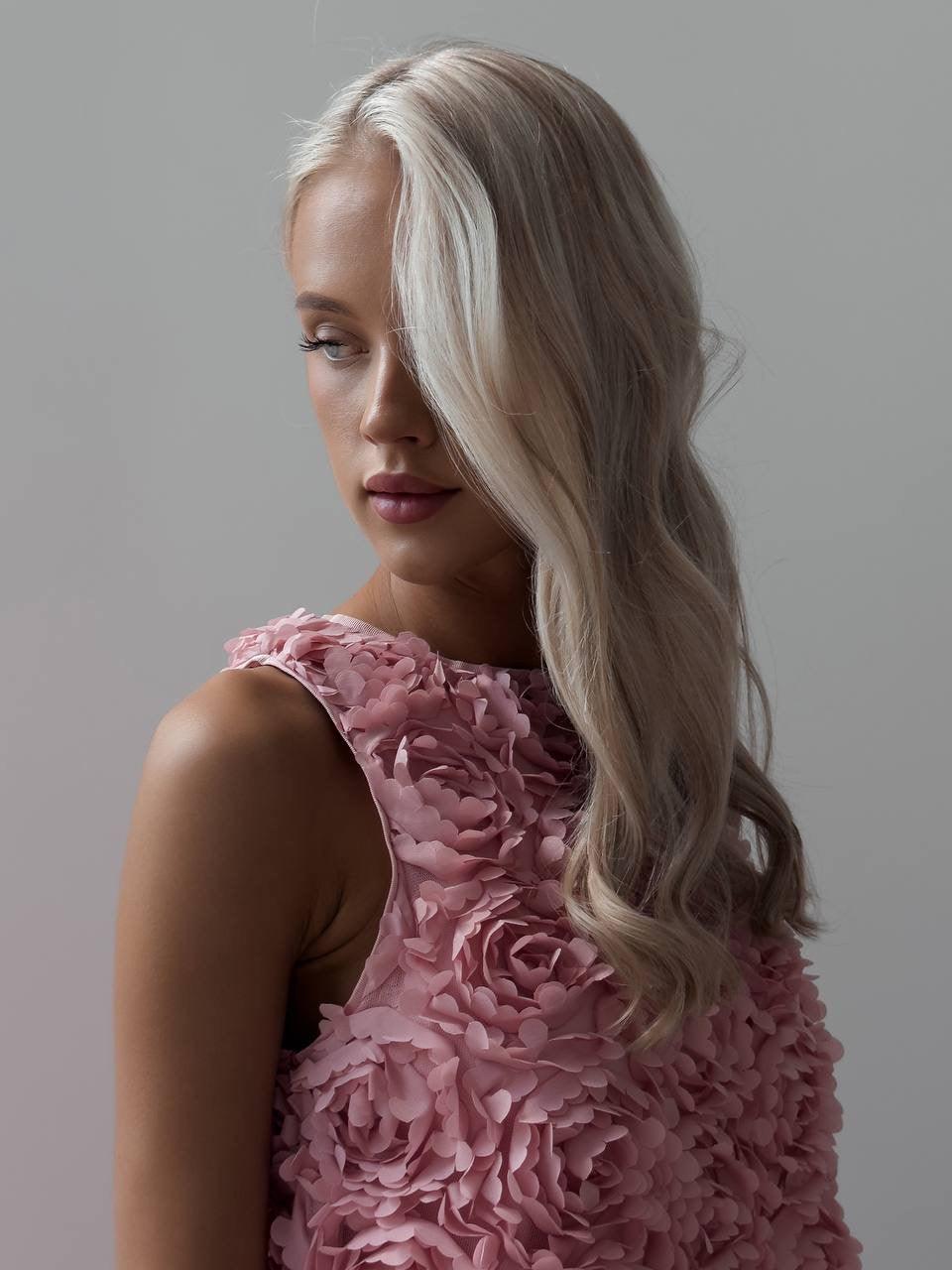 Floral Mini Dress - Pink Rose - Maelle Paris