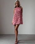 Floral Mini Dress - Pink Rose - Maelle Paris