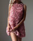 Floral Mini Dress - Pink Rose - Maelle Paris