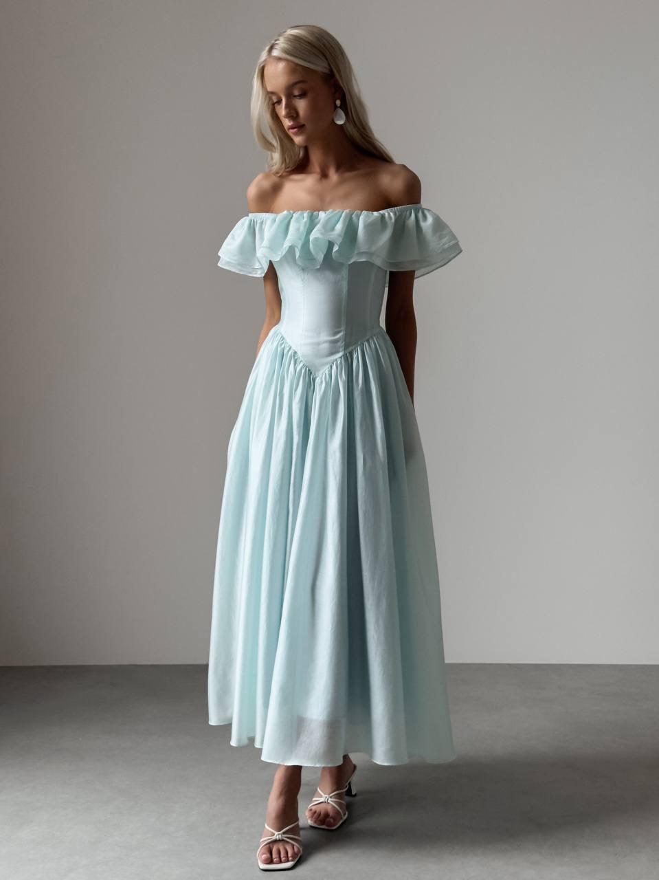 Ethereal Off-Shoulder Maxi Dress - Maelle Paris