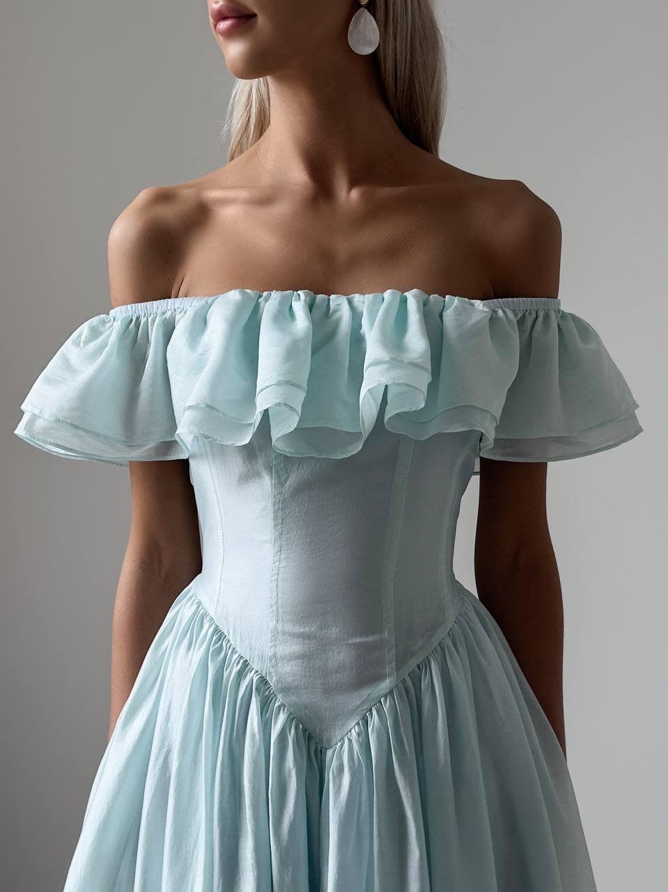 Ethereal Off-Shoulder Maxi Dress - Maelle Paris