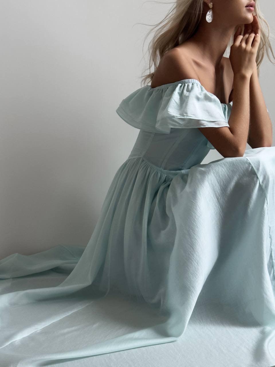 Ethereal Off-Shoulder Maxi Dress - Maelle Paris