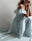 Ethereal Off-Shoulder Maxi Dress - Maelle Paris