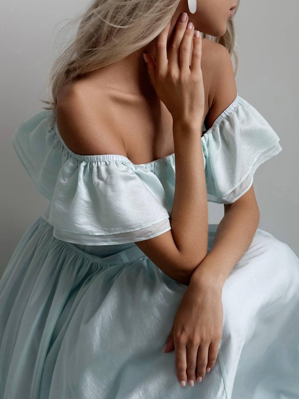 Ethereal Off-Shoulder Maxi Dress - Maelle Paris