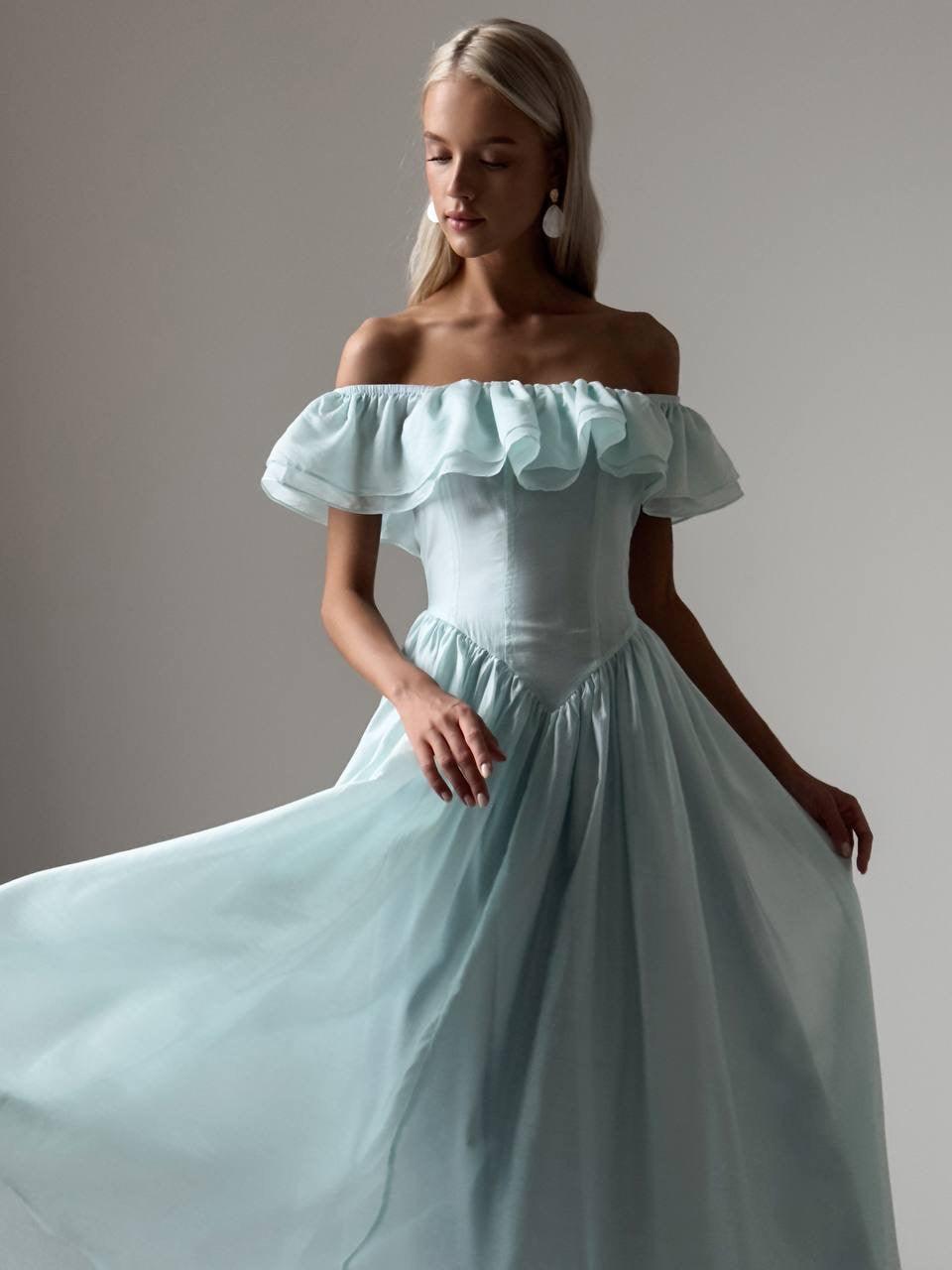 Ethereal Off-Shoulder Maxi Dress - Maelle Paris