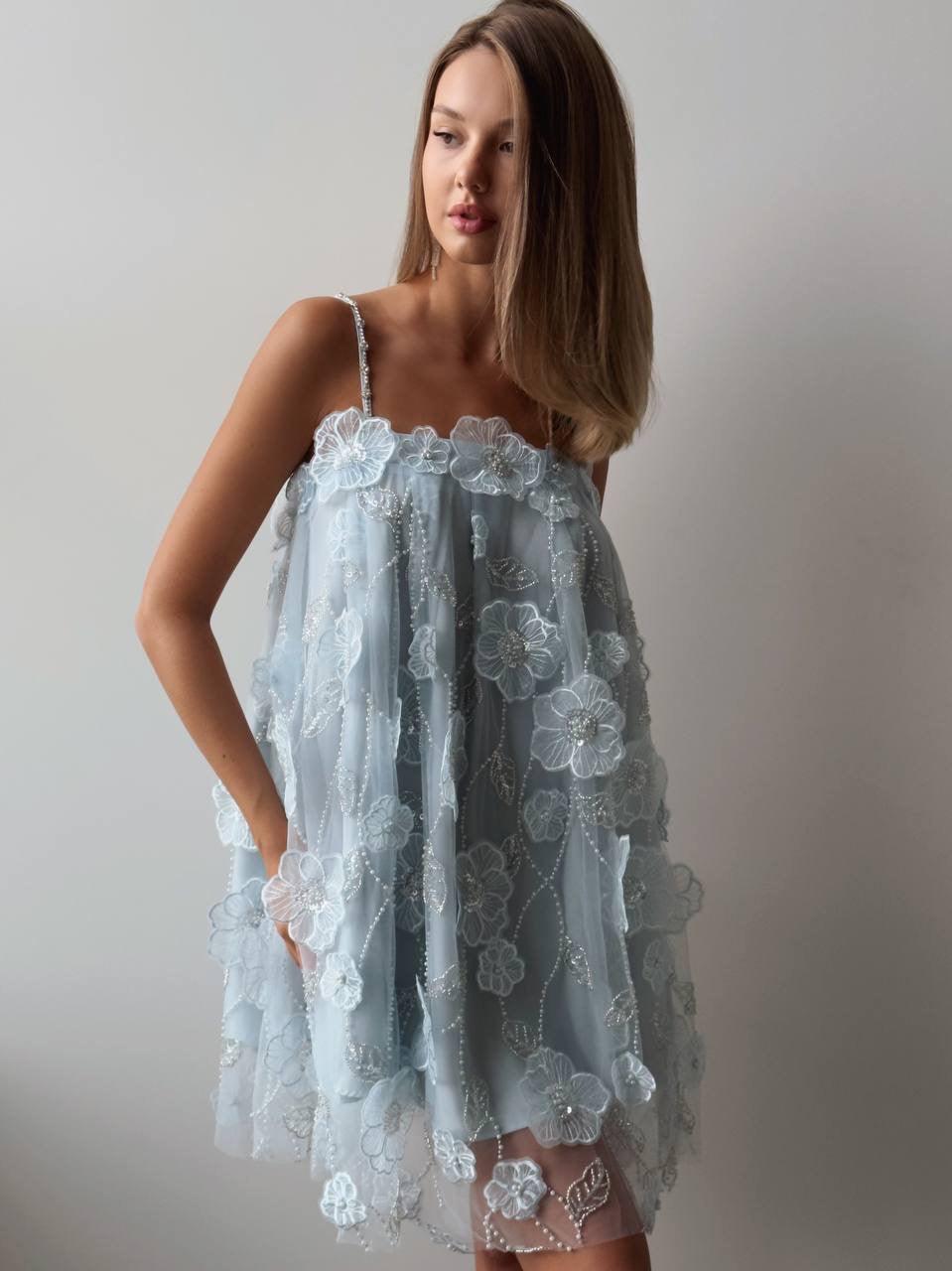 Elegant Floral Mini Dress - Maelle Paris