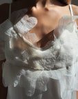 Elegant Chic White Midi Dress - Maelle Paris