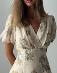 Floral Midi Dress - Maelle Paris