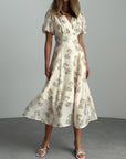 Floral Midi Dress - Maelle Paris