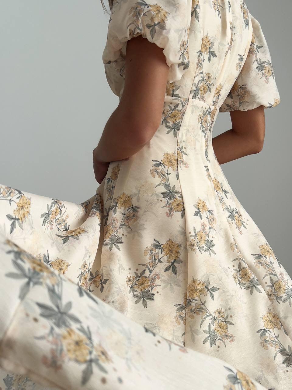 Floral Midi Dress - Maelle Paris