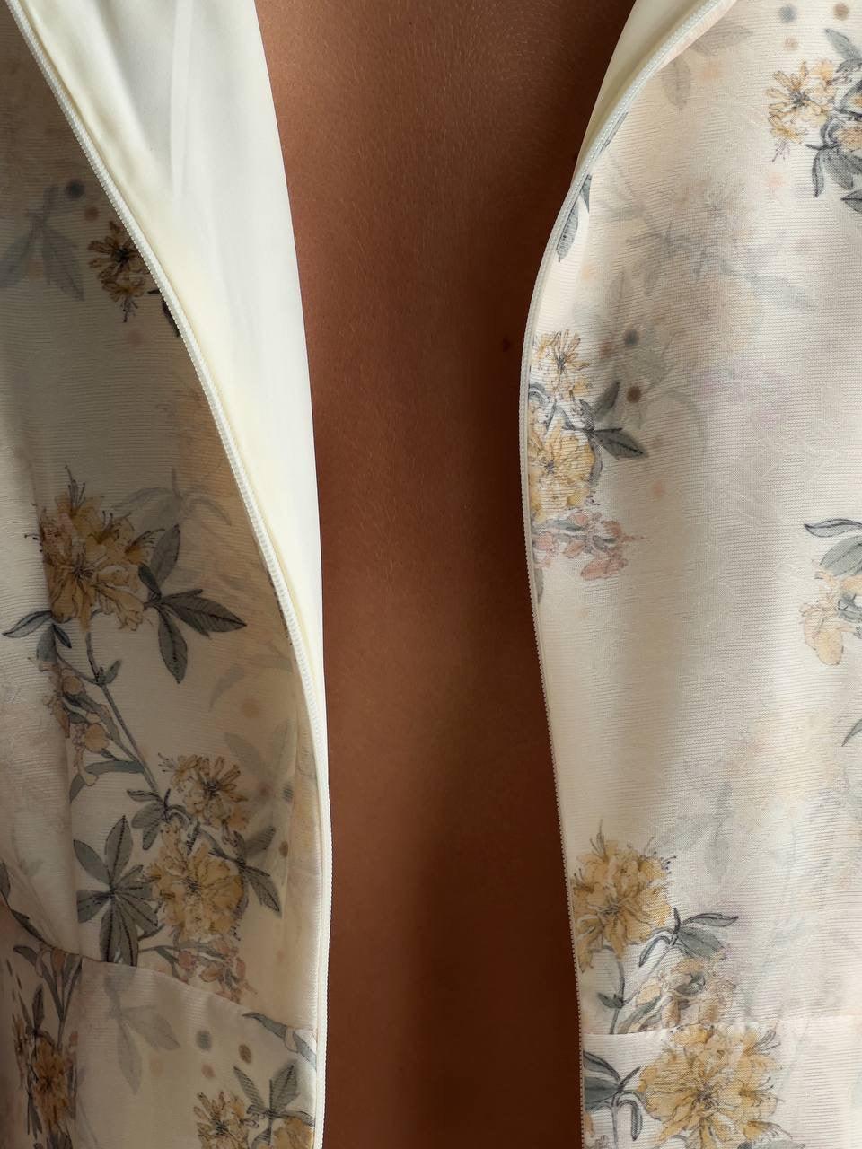 Floral Midi Dress - Maelle Paris