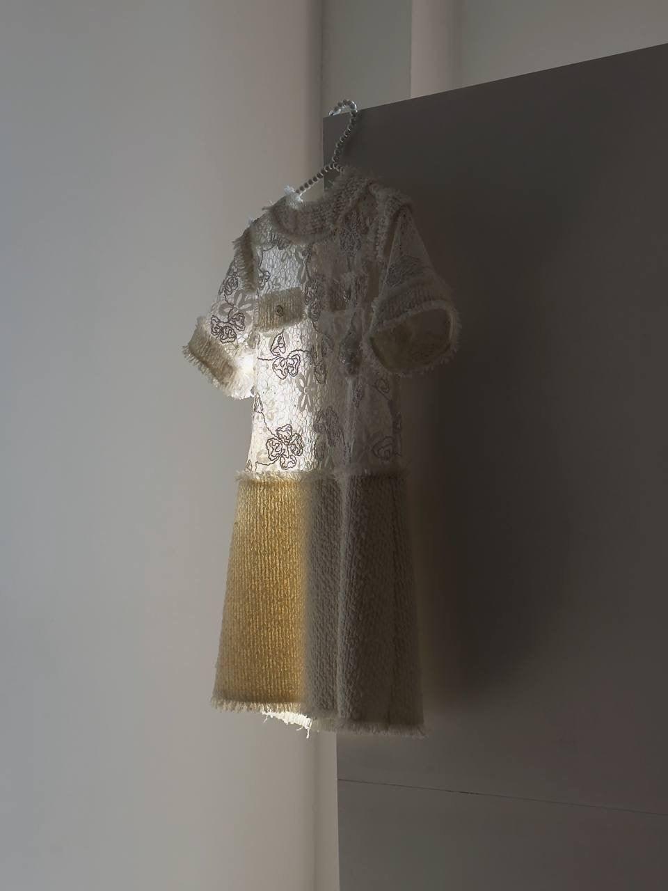 Elegant White Lace Mini Dress - Maelle Paris