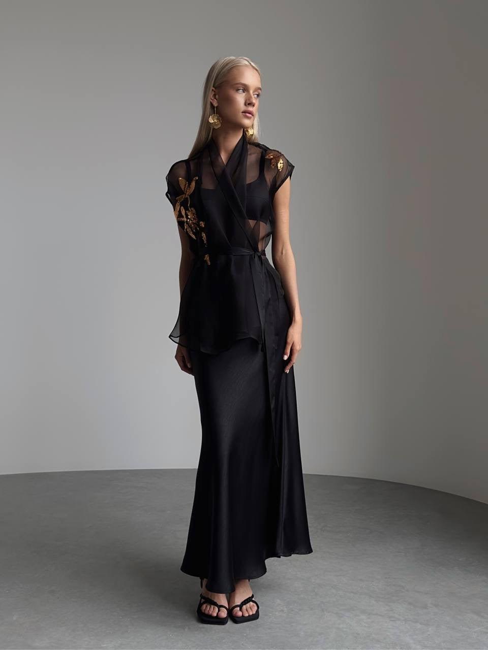 Black Evening Suit - Maelle Paris