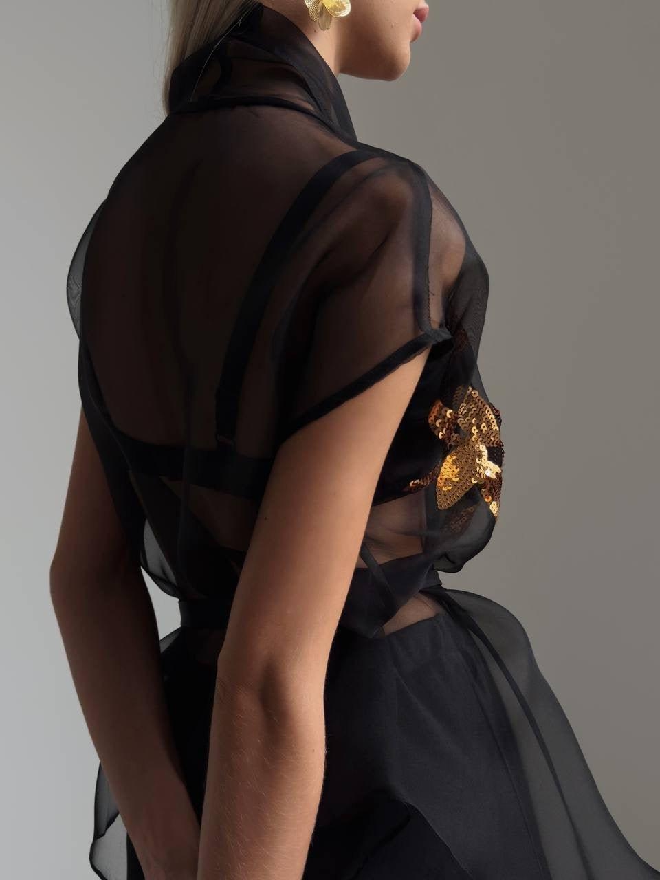 Black Evening Suit - Maelle Paris