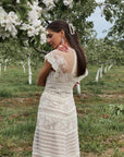 Elegant Lace Midi Dress - Maelle Paris