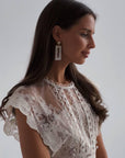 Elegant Lace Midi Dress - Maelle Paris