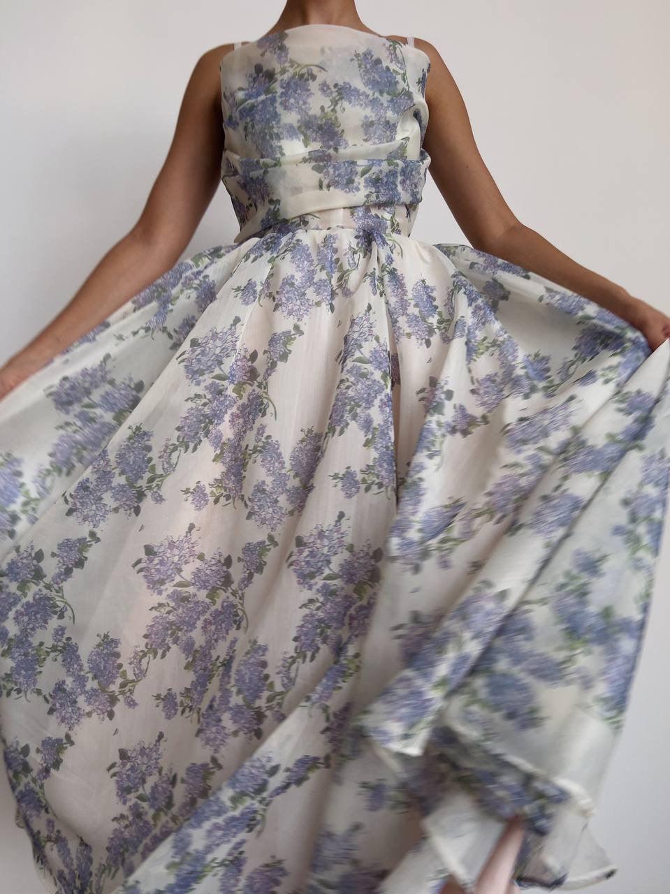 Elegant Floral Print Dress - Maelle Paris