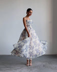 Elegant Floral Print Dress - Maelle Paris