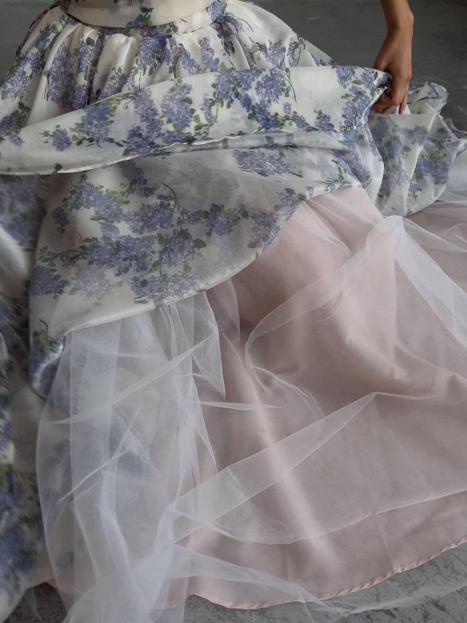 Elegant Floral Print Dress - Maelle Paris