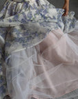 Elegant Floral Print Dress - Maelle Paris