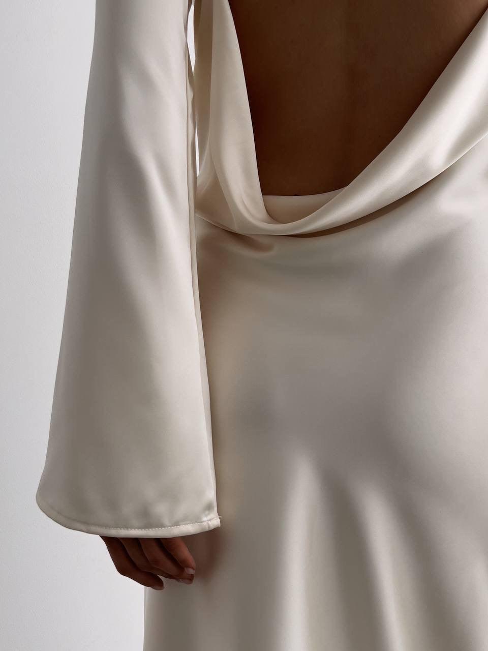 Elegant Silk Maxi Dress - Maelle Paris