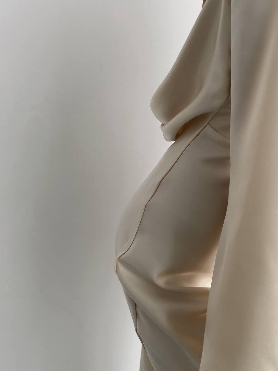 Elegant Silk Maxi Dress - Maelle Paris