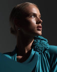 Elegant Turquoise Maxi Dress - Maelle Paris