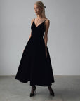 Elegant Black Evening Gown - Maelle Paris