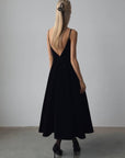 Elegant Black Evening Gown - Maelle Paris