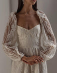Elegant Stylish Lace Midi Dress - Maelle Paris