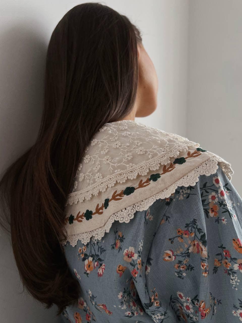 Vintage-Style Floral Dress - Maelle Paris
